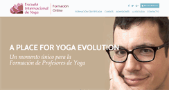 Desktop Screenshot of escueladeyogaonline.com